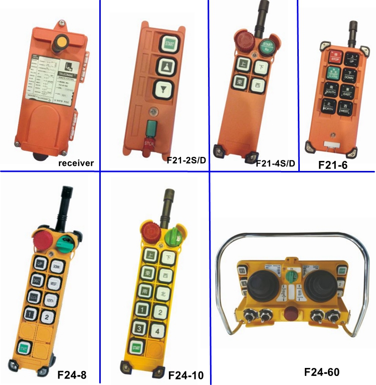 F21-2S 단일 속도 TELECONTROL 무선 리모컨 (크레인 사용)